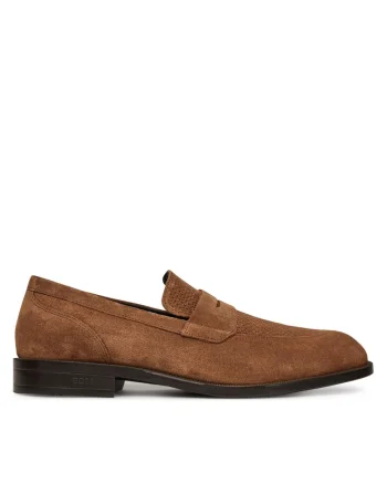 Mocasini barbati,  piele naturala, maro