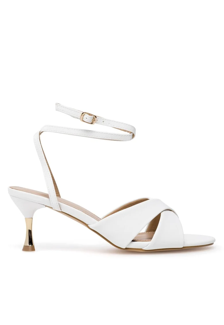 Sandale dama,  WYL3738-2Z-SB, piele naturala, alb