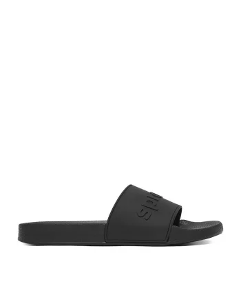 Papuci dama,  textil, negru,
