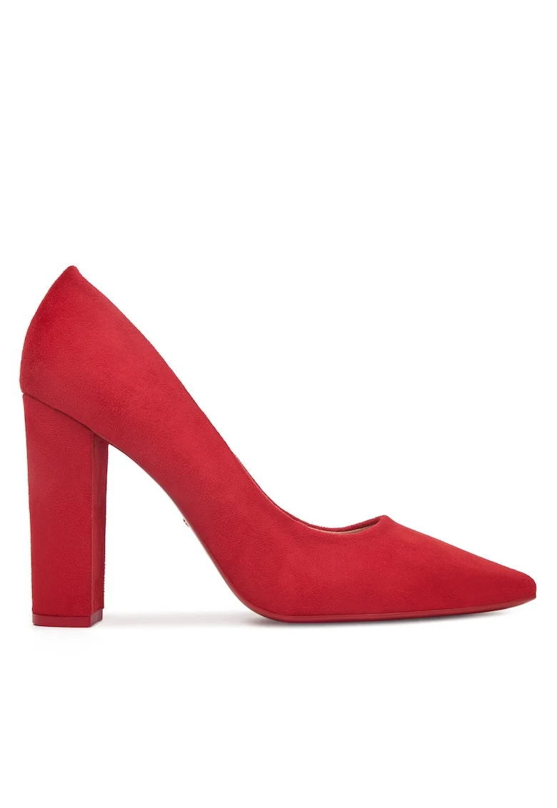 Pantofi dama,  F-DY-9855-1, rosu, tesatura