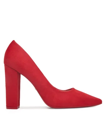 Pantofi dama,  F-DY-9855-1, rosu, tesatura