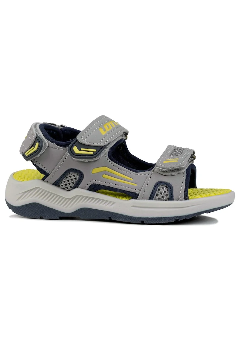 Sandale copii  gri, sintetic, inchidere velcro