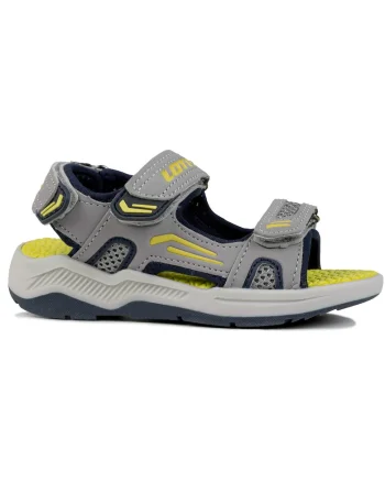 Sandale copii  gri, sintetic, inchidere velcro