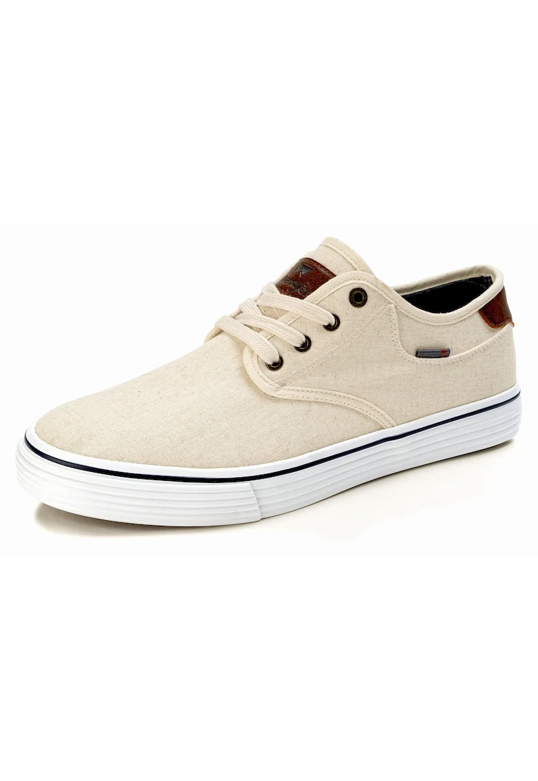 Pantofi barbatesti  CALYPSO DERBY C MEN LOW, casual, bej, textil, talpa cauciuc,