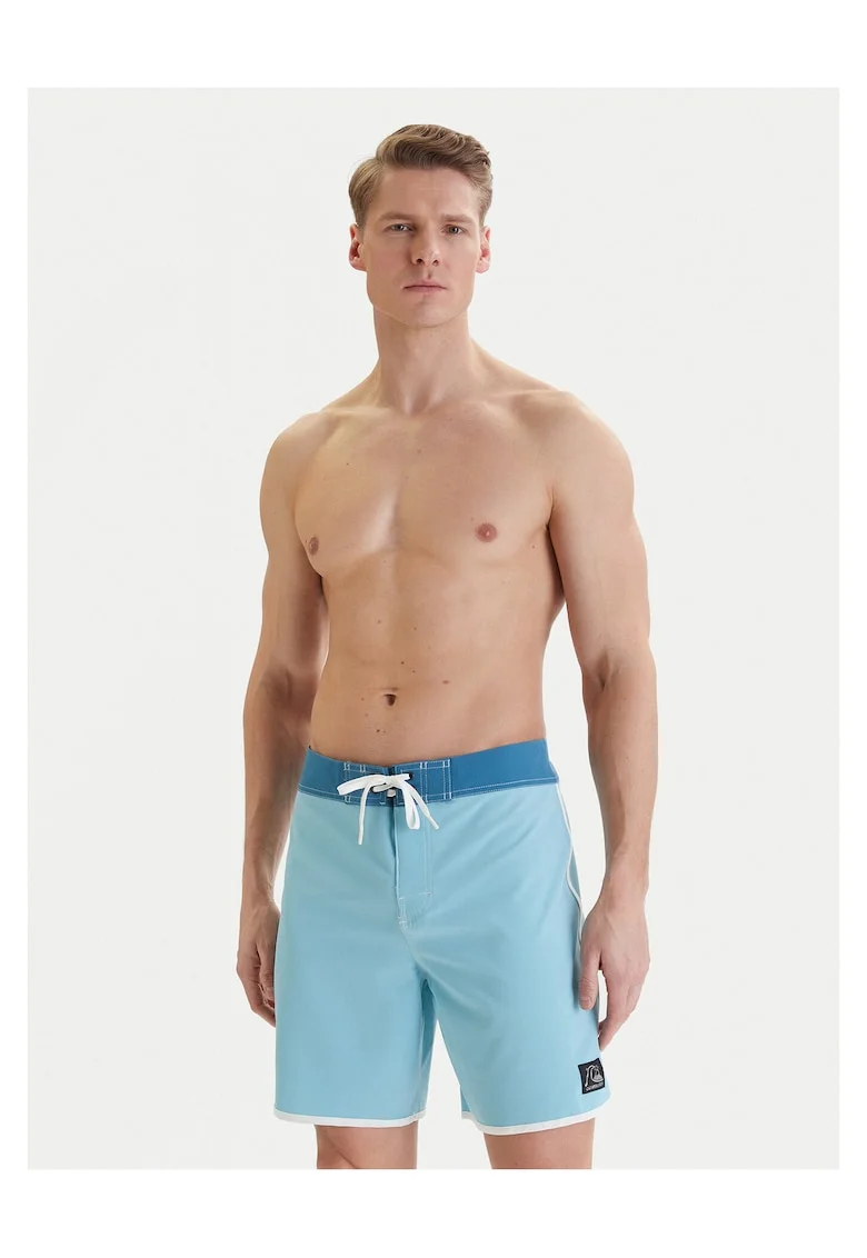 Costum de baie barbati,  poliester, albastru deschis, 92% poliester, 8% elastan