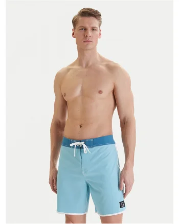 Costum de baie barbati,  poliester, albastru deschis, 92% poliester, 8% elastan
