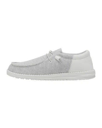 Mocasini din material textil cu sireturi, Gri deschis melange