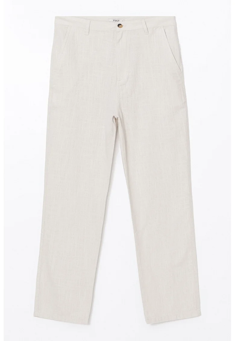 Pantaloni drepti de bumbac