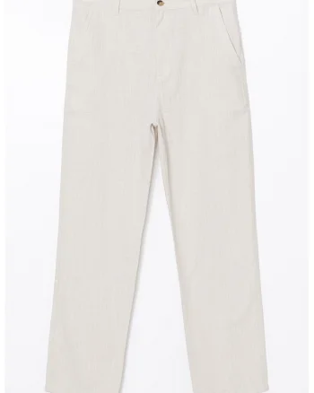 Pantaloni drepti de bumbac
