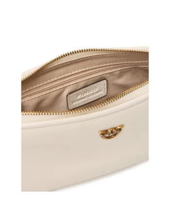 Geanta dama  Bianco Z14Q Half Moon Baguette M, roz, din piele naturala