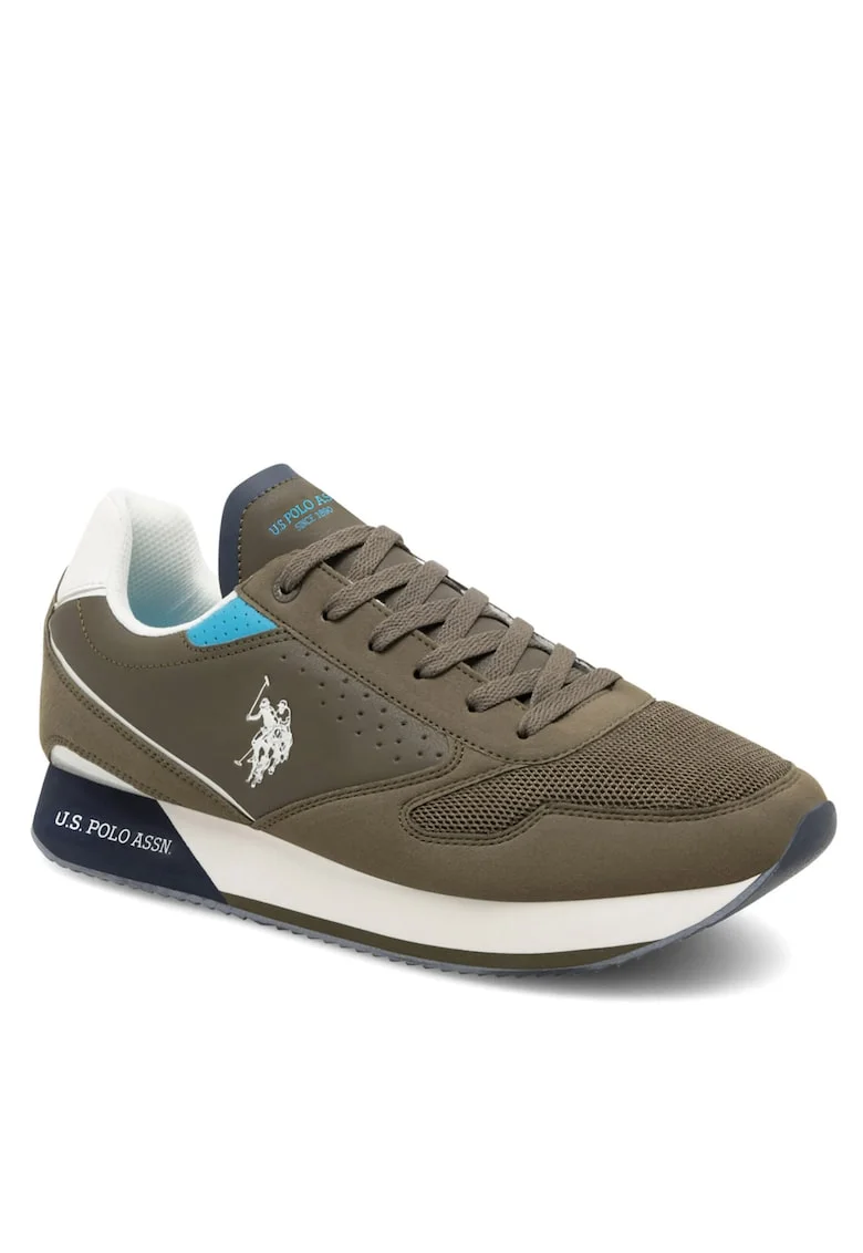 Tenisi barbati  NOBIL003G, kaki, sintetic