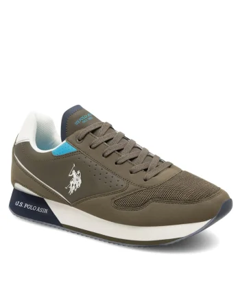 Tenisi barbati  NOBIL003G, kaki, sintetic