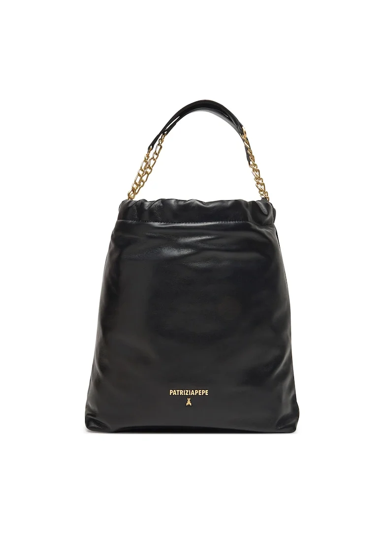 Geanta dama  model Nero K103, piele naturala, culoare neagra