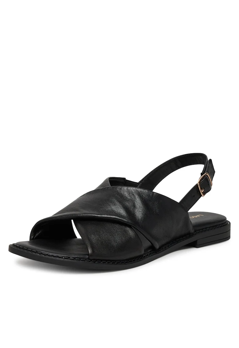 Sandale dama,  EST-AFIONA-11, piele naturala, negru