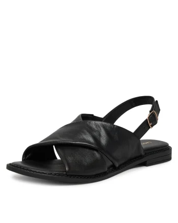 Sandale dama,  EST-AFIONA-11, piele naturala, negru