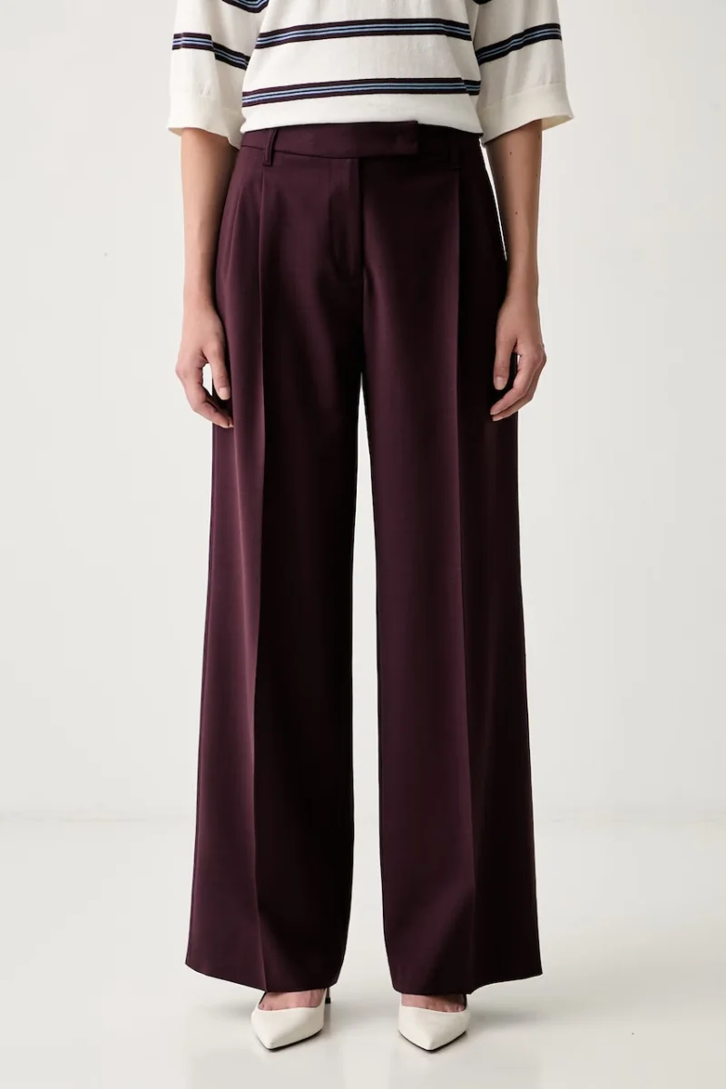 Marc O'Polo pantaloni pentru femei cu amestec de lână