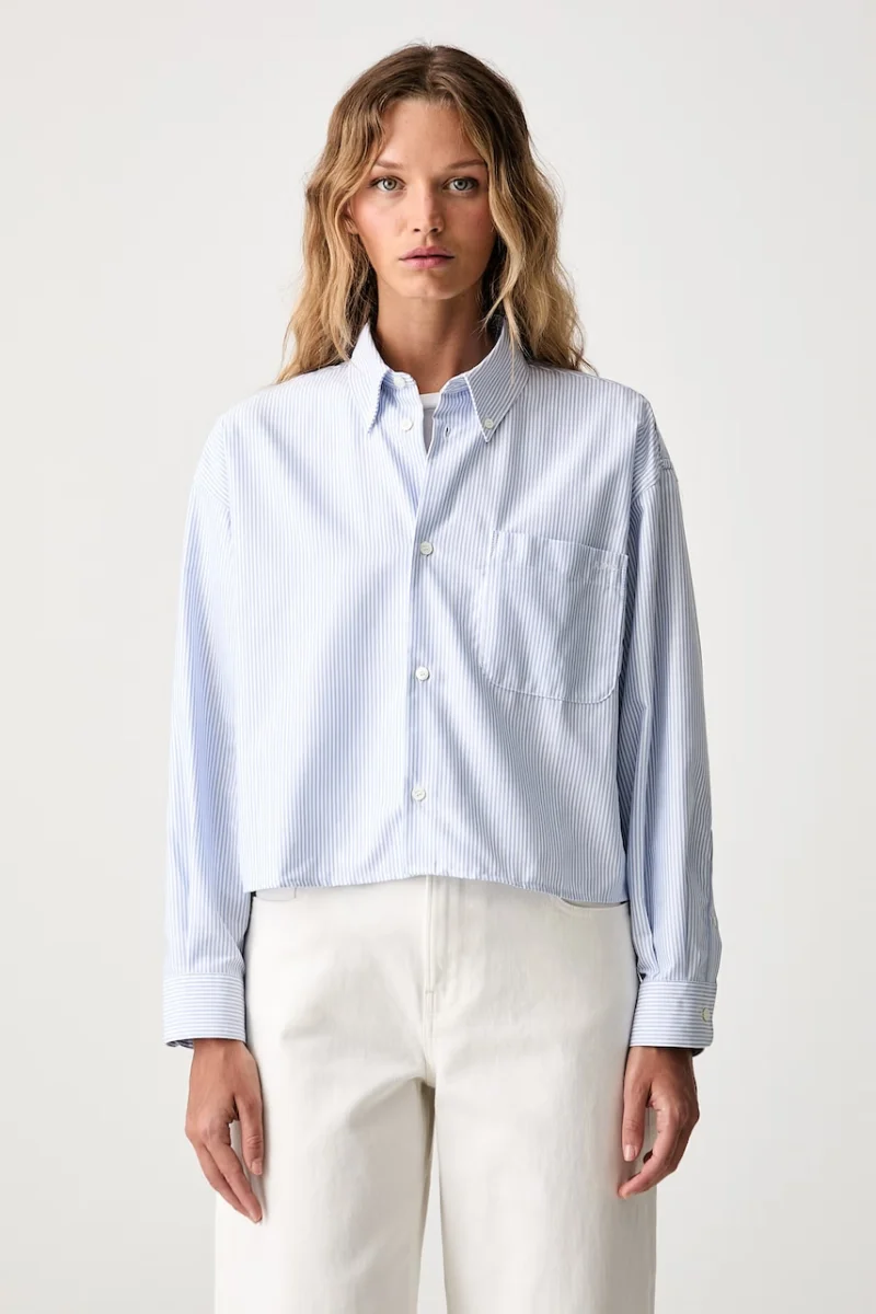 A.P.C. cămașă de damă din bumbac chemise sophia button down logo