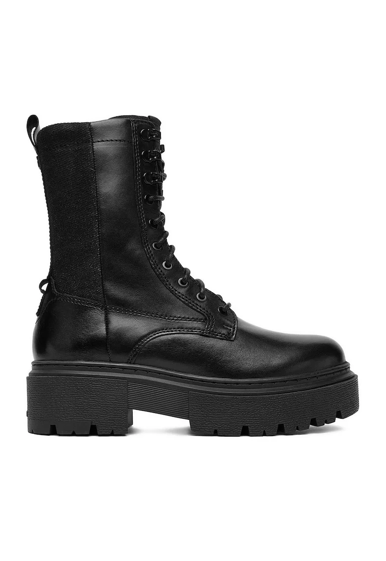 Ghete dama CEO-WB-ADELA-02,  Piele naturala, Negru,