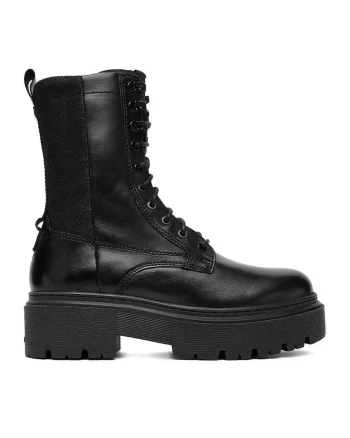Ghete dama CEO-WB-ADELA-02,  Piele naturala, Negru,