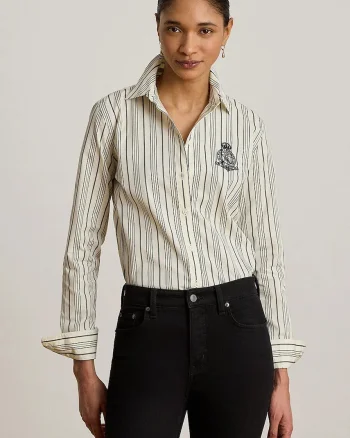 Lauren Ralph Lauren cămașă pentru femei din bumbac