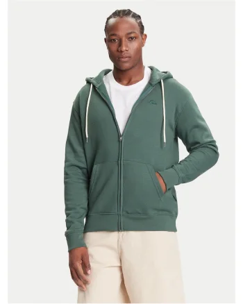Hanorac barbati  verde inchis, model cu gluga