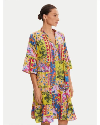 Rochie de vara,  galben, colorat