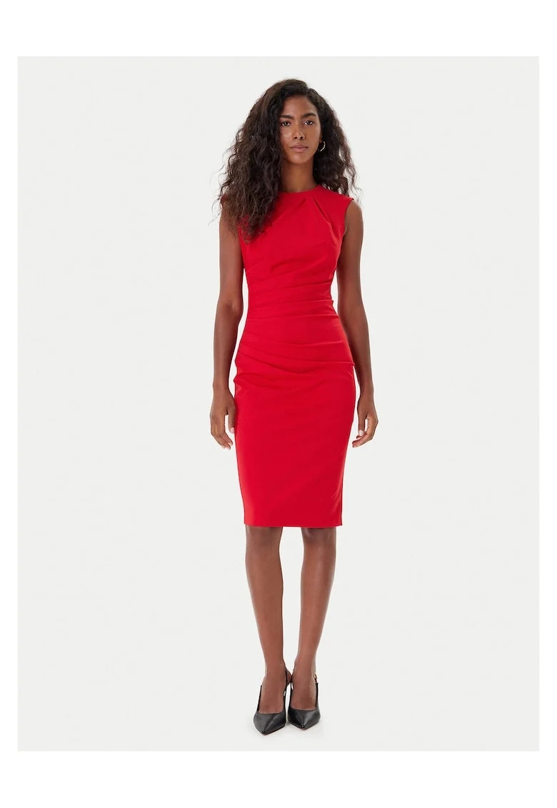 Rochie de cocktail dama,  rosie, fabrica de calitate