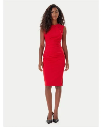 Rochie de cocktail dama,  rosie, fabrica de calitate