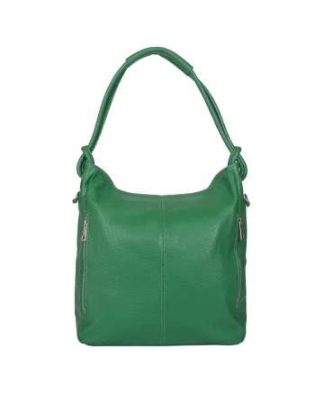 Geanta dama din piele naturala Mia verde