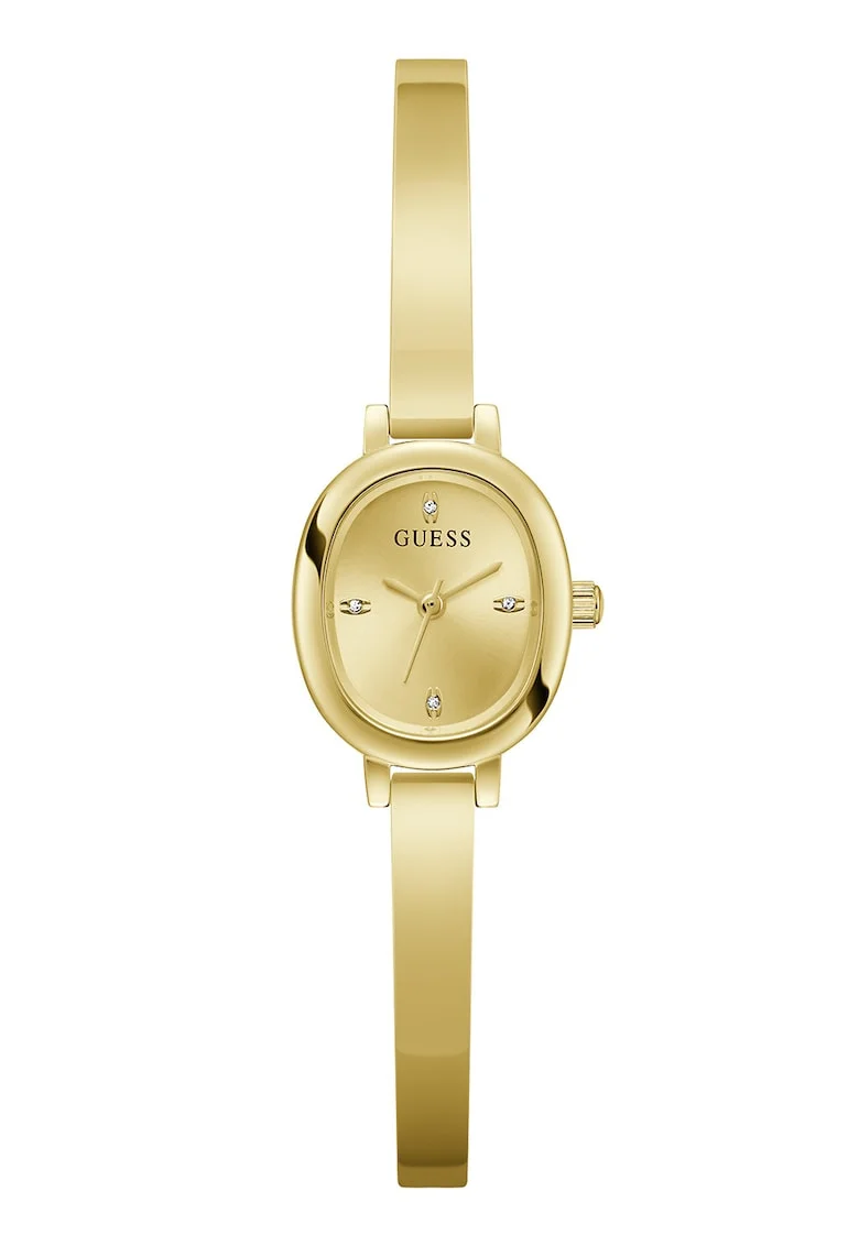 Ceas oval cu bratara, Auriu
