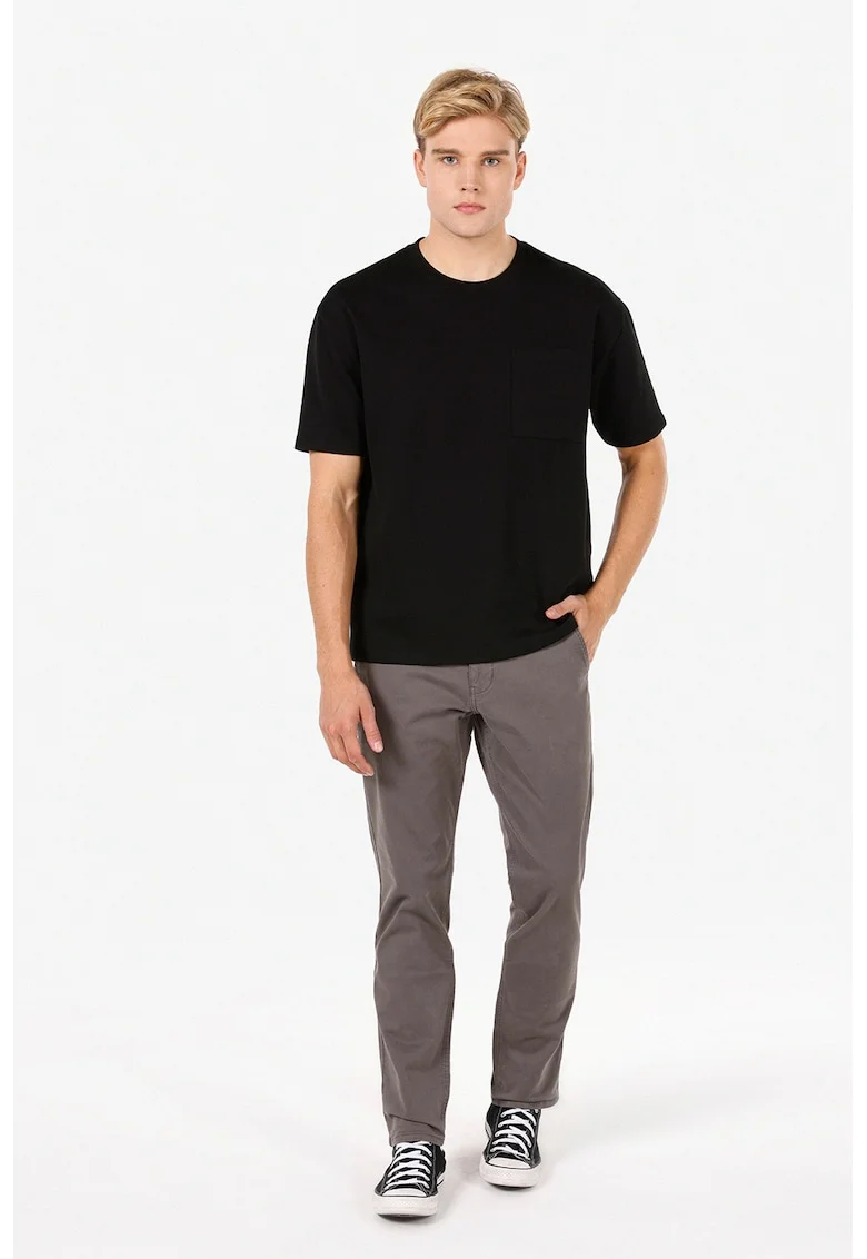 Pantaloni chino regular fit, Maro taupe