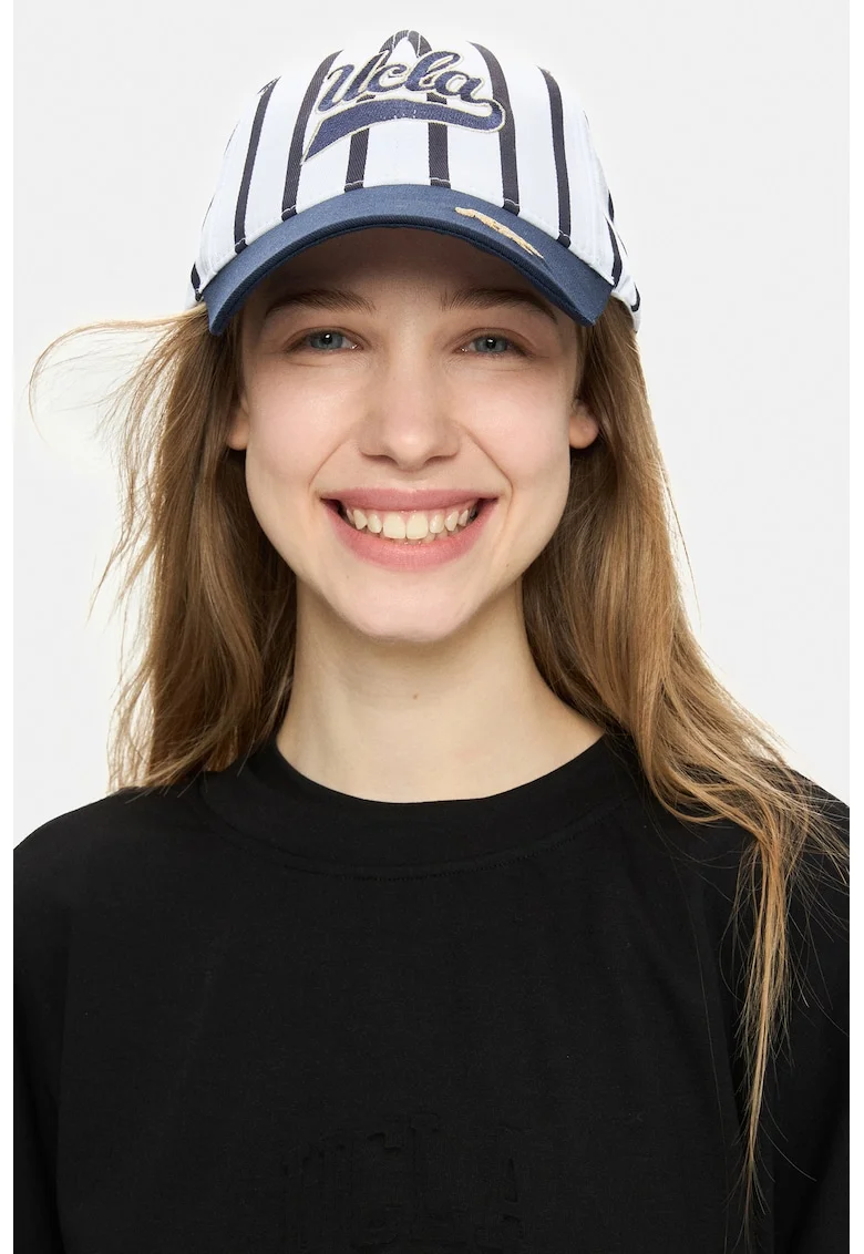 Sapca baseball unisex cu dungi Chet, Bleumarin