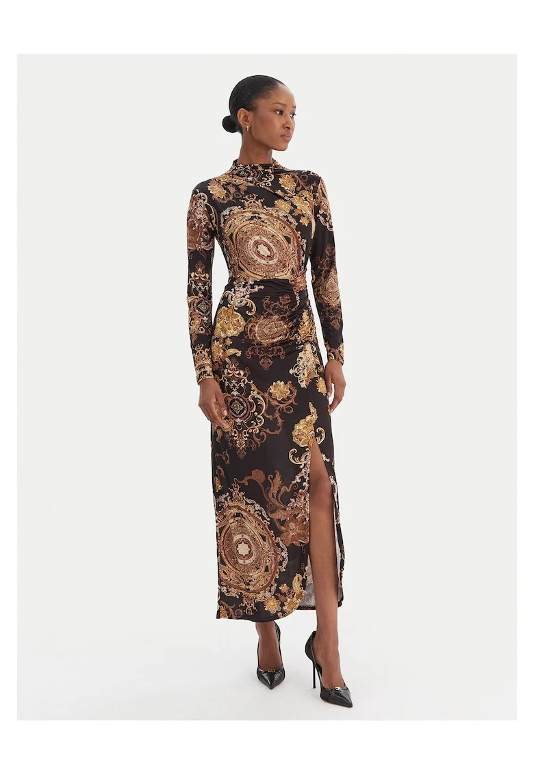Rochie de cocktail,  maro, fabrica de calitate