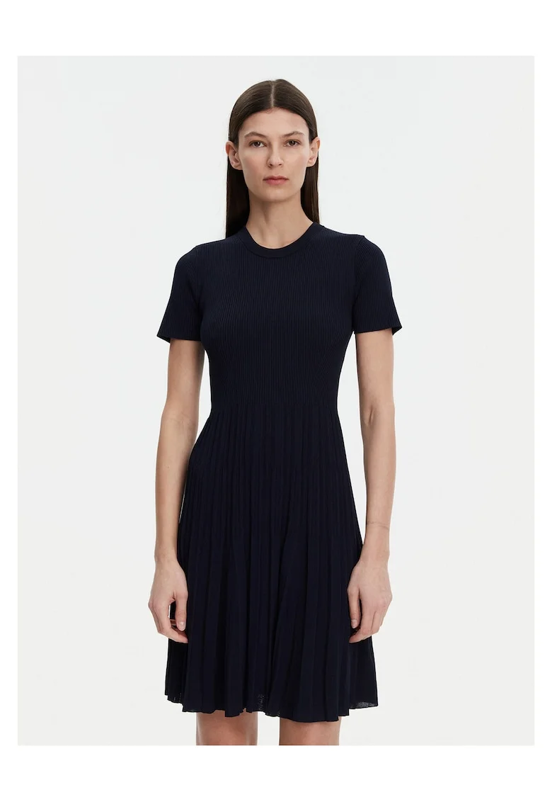 Rochie tricotata dama  bleumarin, fabrica tricotata