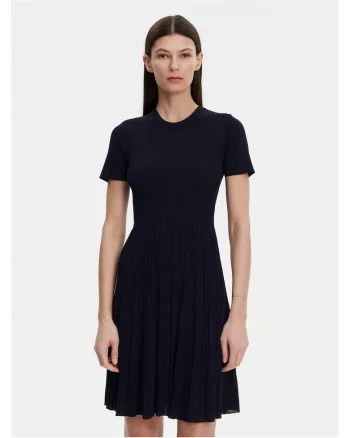 Rochie tricotata dama  bleumarin, fabrica tricotata
