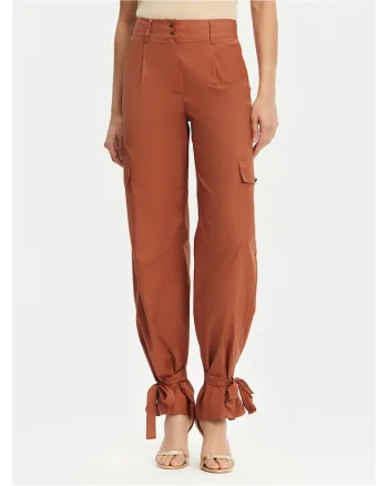 Pantaloni pentru dama  eleganti, maro,
