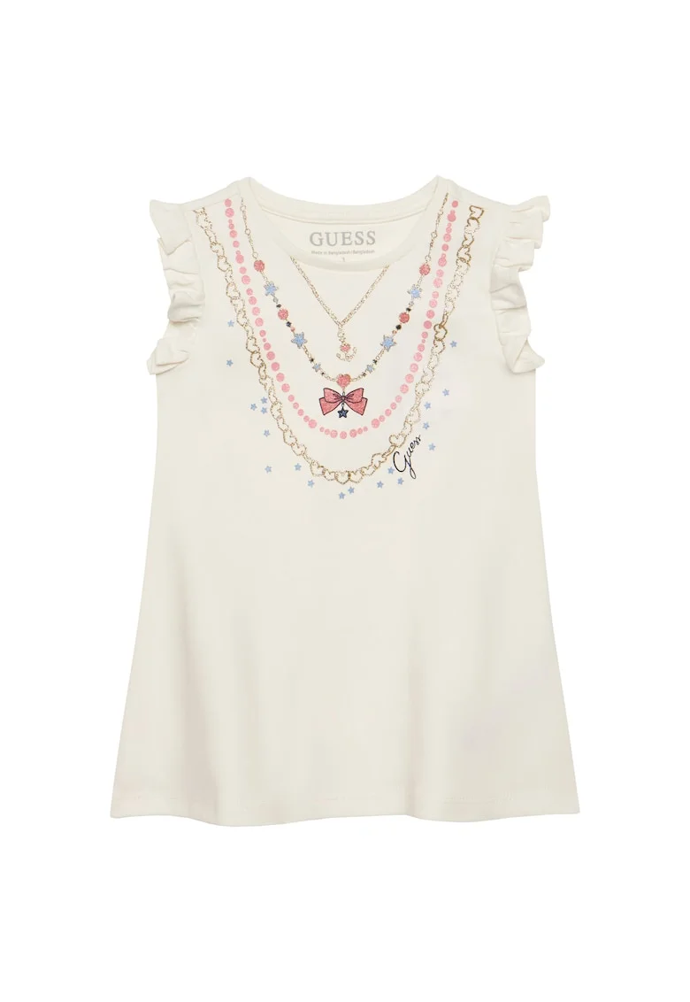 Rochie casual fete  ecru