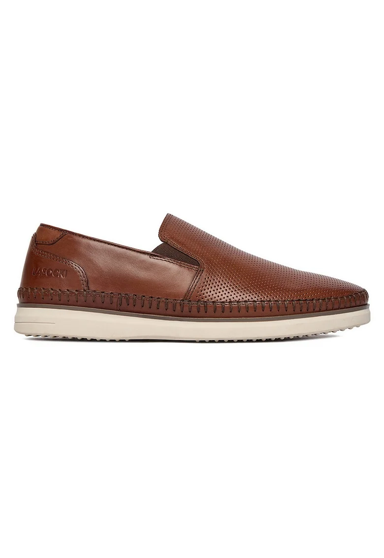 Pantofi barbati,  elegant, piele naturala, maro,
