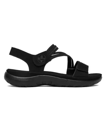 Sandale dama,  negru, piele ecologica,