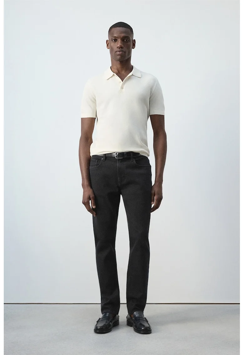 Blugi slim-fit Jan, Negru