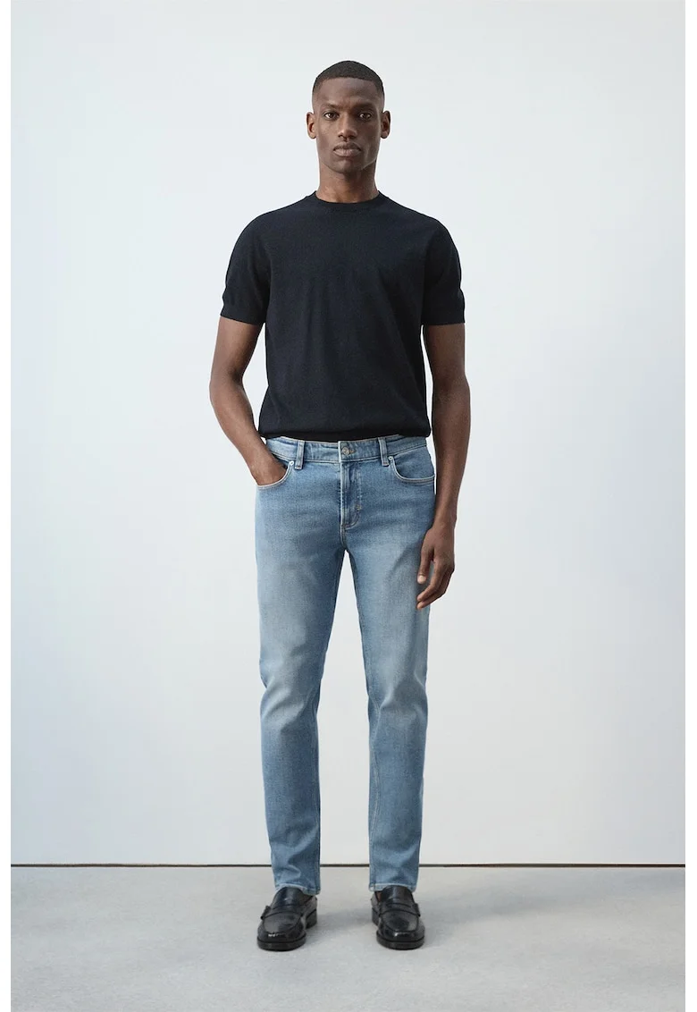 Blugi slim fit Jan, Albastru pastel