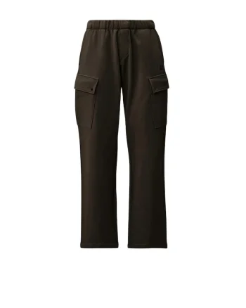 Pantaloni Cargo barbati, C.P Company Diagonal Raised Fleece, Negru