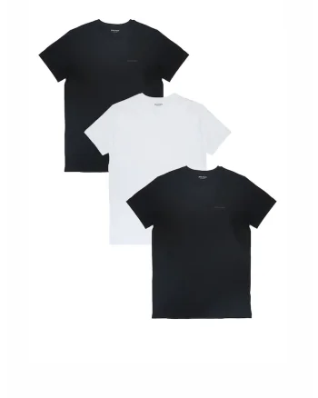 Tricouri barbati, Set 3 bucati,  Underwear, Alb/Negru