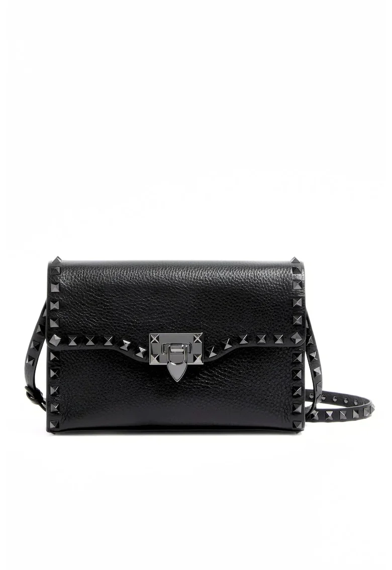 Geanta dama,  Small Rockstud Grainy, Negru