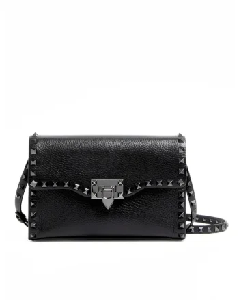 Geanta dama,  Small Rockstud Grainy, Negru