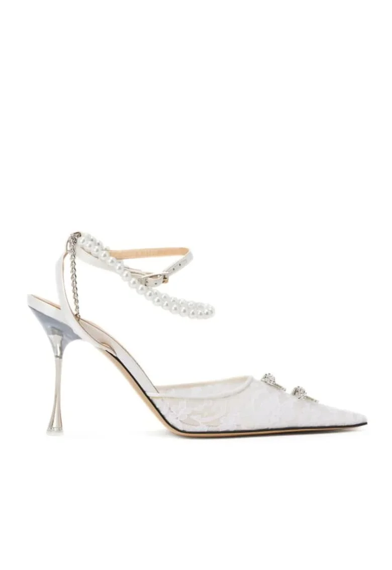 Pantofi dama,  Matilda Flower High, White