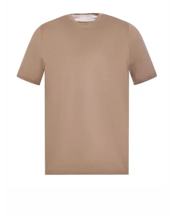 Tricou barbati,  Crew Neck, Bej
