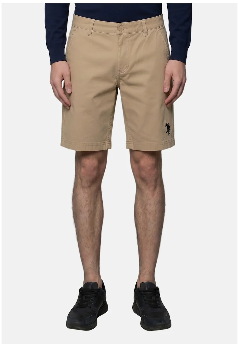Pantaloni de trening cu snur de ajustare in talie, Bleumarin