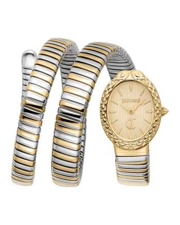 Ceas quartz cu design infasurabil, Argintiu/Auriu
