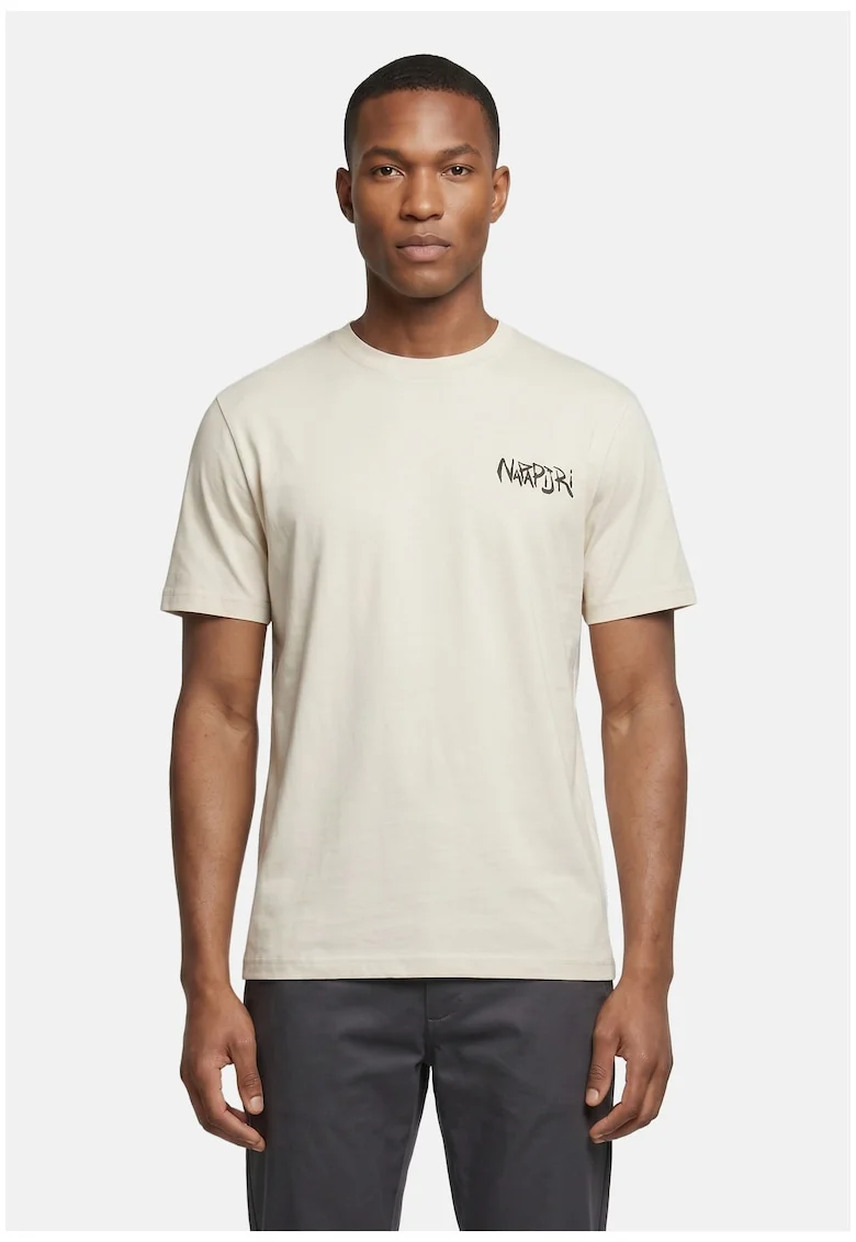 Tricou cu decolteu la baza gatului Auraudio, Bej